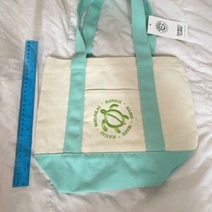 Hawaii mini canvas tote bag - inspired by Trader Joe’s Cream and Green